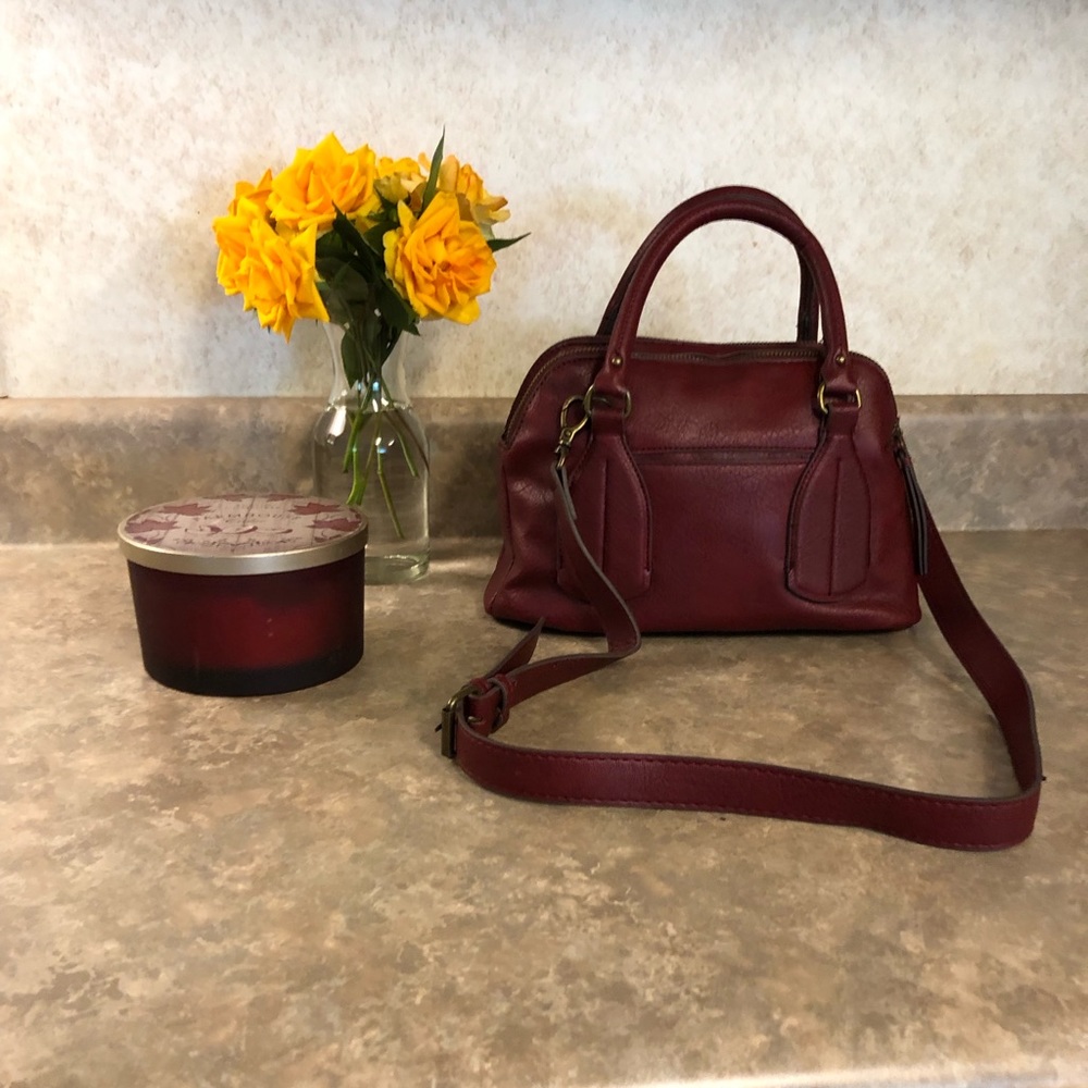 Time and Tru Small Burgundy Handbag/Crossbody